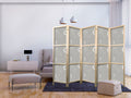 Cosmic Fireworks Moon Star Pattern 5-Panel Japanese Room Divider