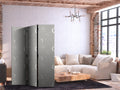 Cosmic Moon and Stars Grey 3-Panel Room Divider