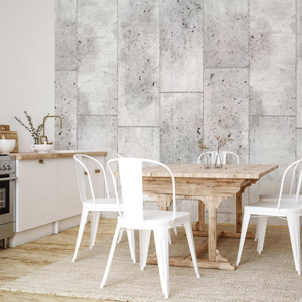 Grey Concrete Texture Modern Wallpaper