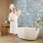 Colorful Polka Dots Concrete Texture Wallpaper