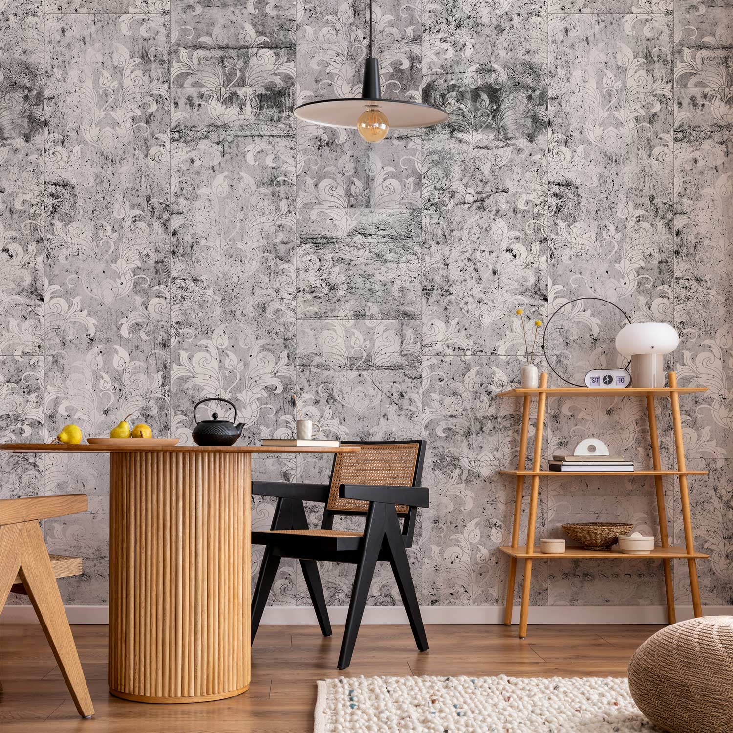 Urban Concrete Ornament Texture Wallpaper