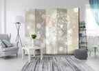 Dandelion Shine Floral 5-Panel Room Divider