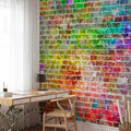Rainbow Texture Pattern Wall Mural