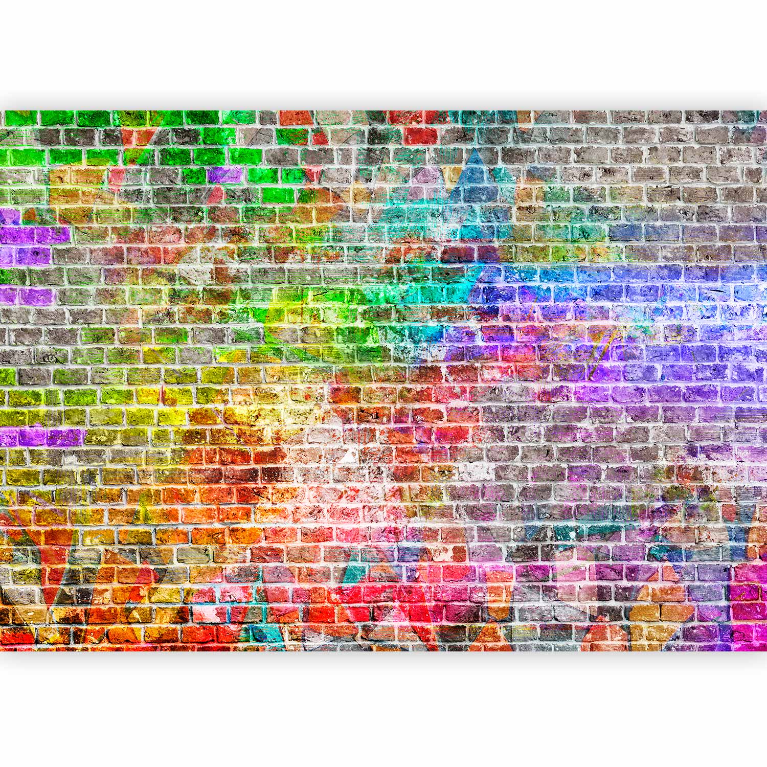 Rainbow Texture Pattern Wall Mural