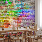 Rainbow Texture Pattern Wall Mural