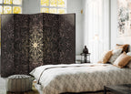 Oriental Mandala Geometric 5-Panel Room Divider