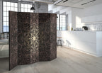 Oriental Mandala Geometric 5-Panel Room Divider