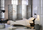 Concrete Stone Texture Retro 5-Panel Room Divider