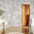 3D Crystal Flowers Floral Wall Mural