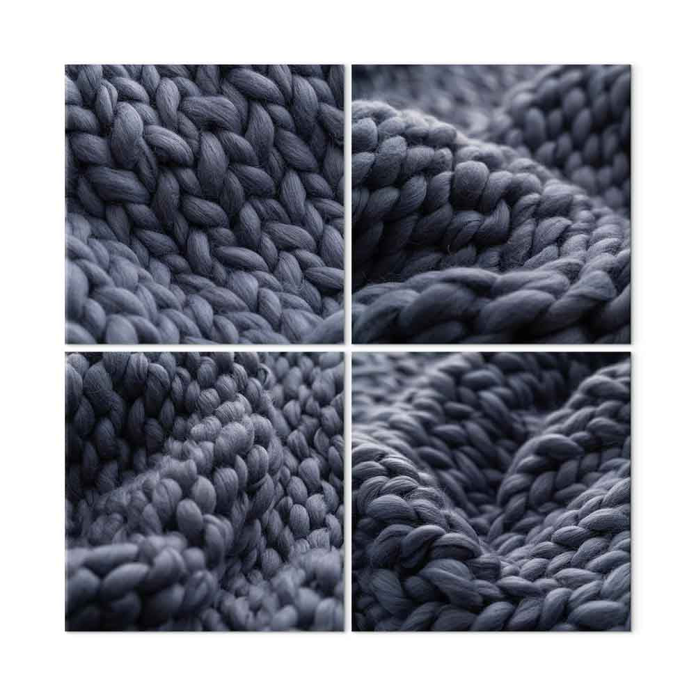 Warm Night Abstract Pattern 4-Part Canvas Print