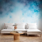 Cobalt Cloud Texture Abstract Wall Mural