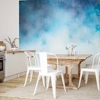 Cobalt Cloud Texture Abstract Wall Mural