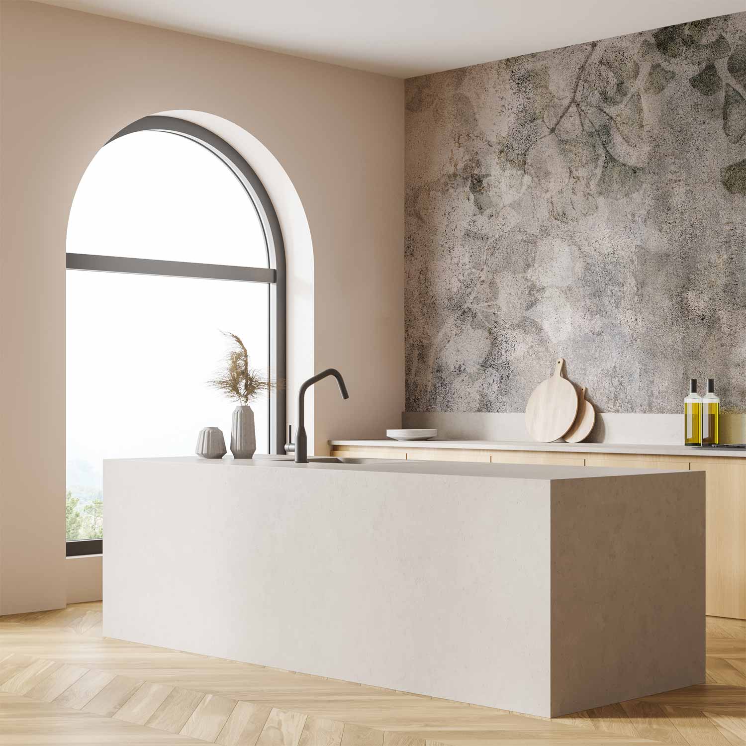 Jurassic Ginkgo Vintage Wall Mural