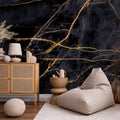 Golden Marble Texture Wall Mural