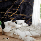 Golden Marble Texture Wall Mural