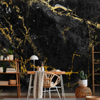 Black Marble Texture Modern Wall Mural