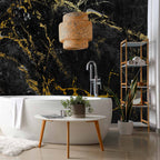Black Marble Texture Modern Wall Mural