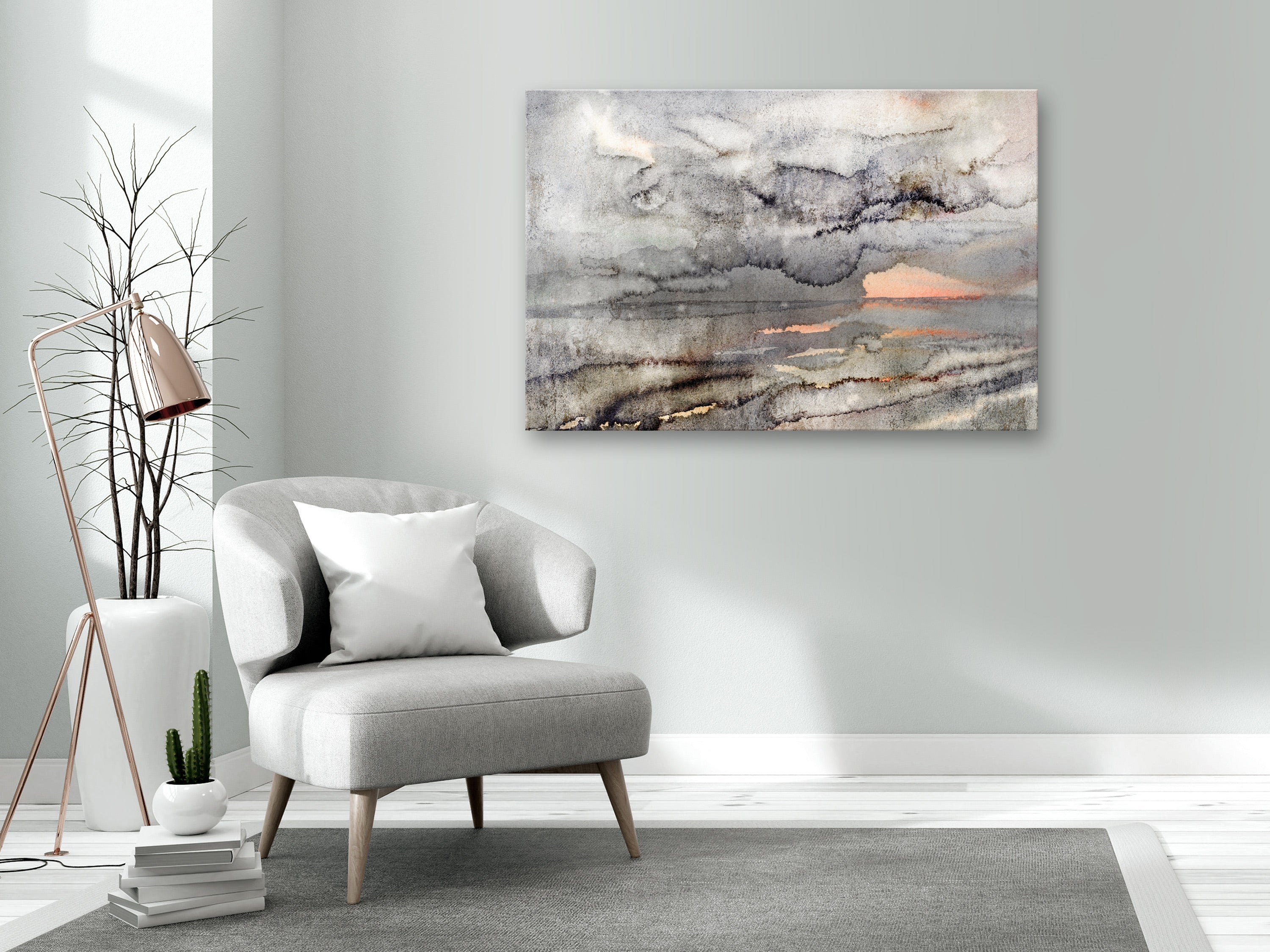 Canvas Print - Connected Clouds (1 Part) Wide