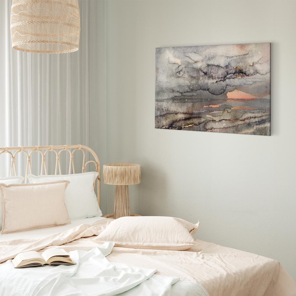 Connected Clouds Abstract Sky Canvas Print