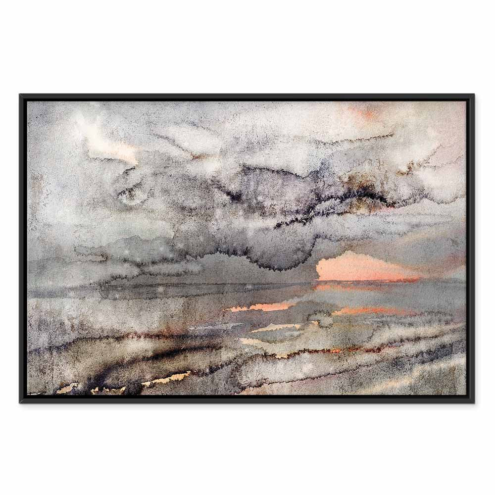 Connected Clouds Abstract Sky Canvas Print