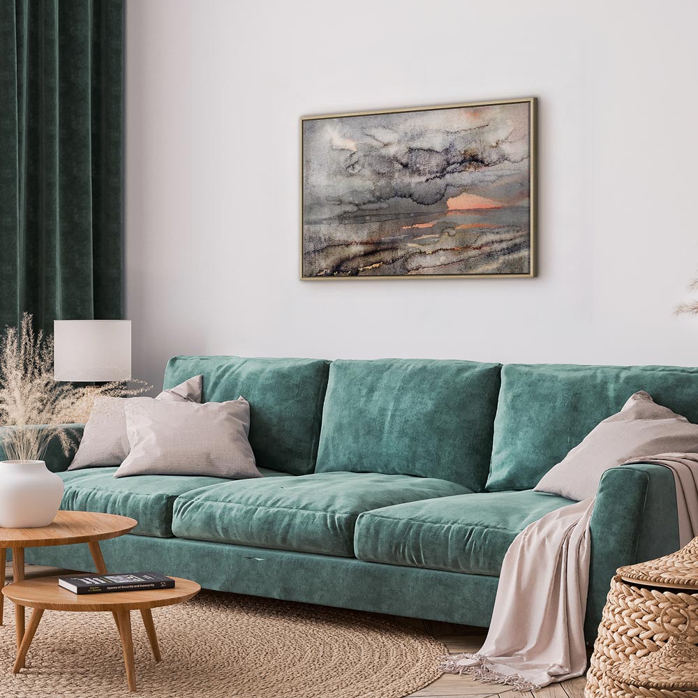 Connected Clouds Abstract Sky Canvas Print