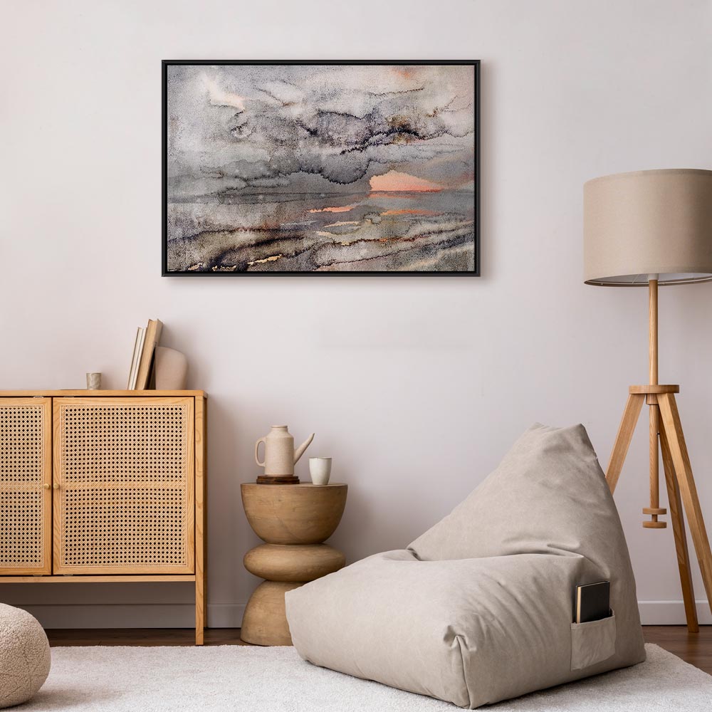 Connected Clouds Abstract Sky Canvas Print