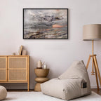 Connected Clouds Abstract Sky Canvas Print