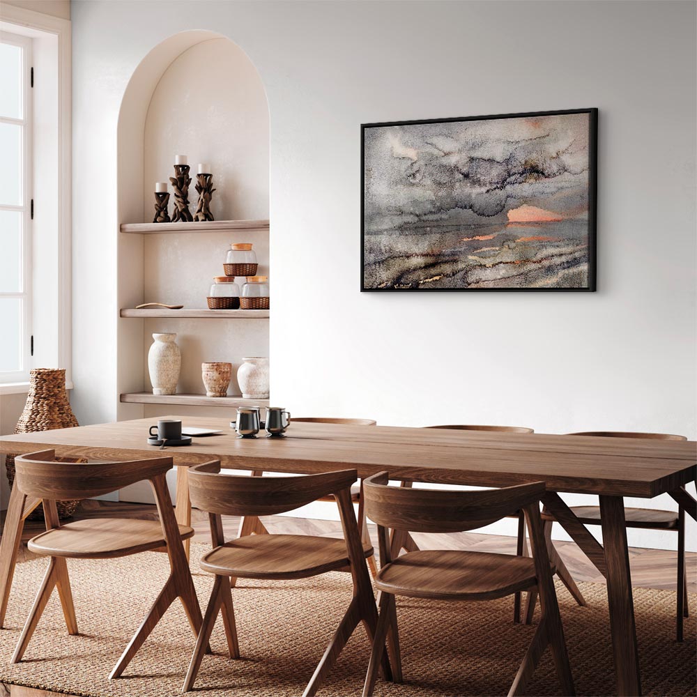 Connected Clouds Abstract Sky Canvas Print