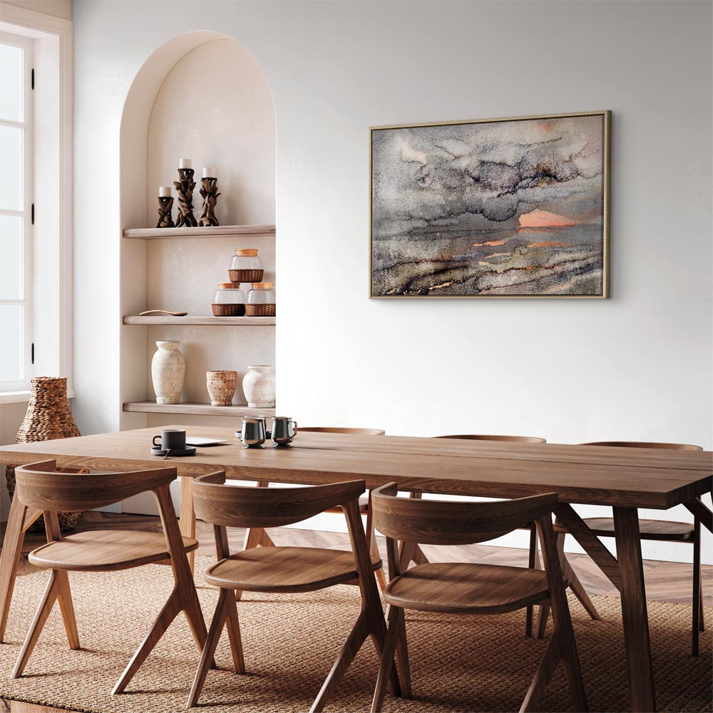 Connected Clouds Abstract Sky Canvas Print