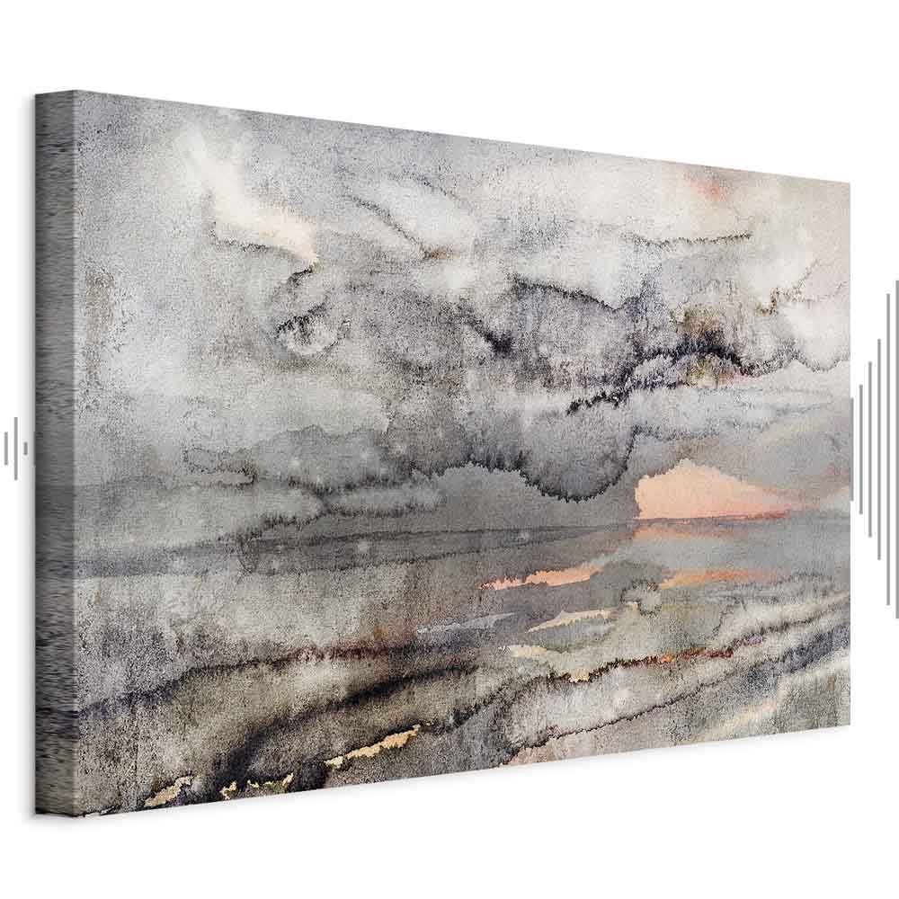 Connected Clouds Abstract Sky Canvas Print