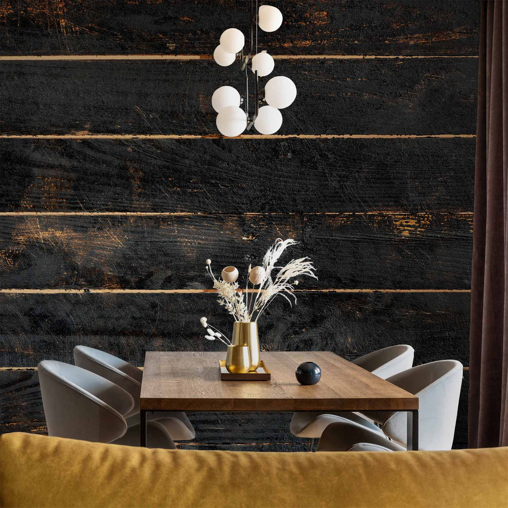 Parallel Wood Plank Vintage Wall Mural