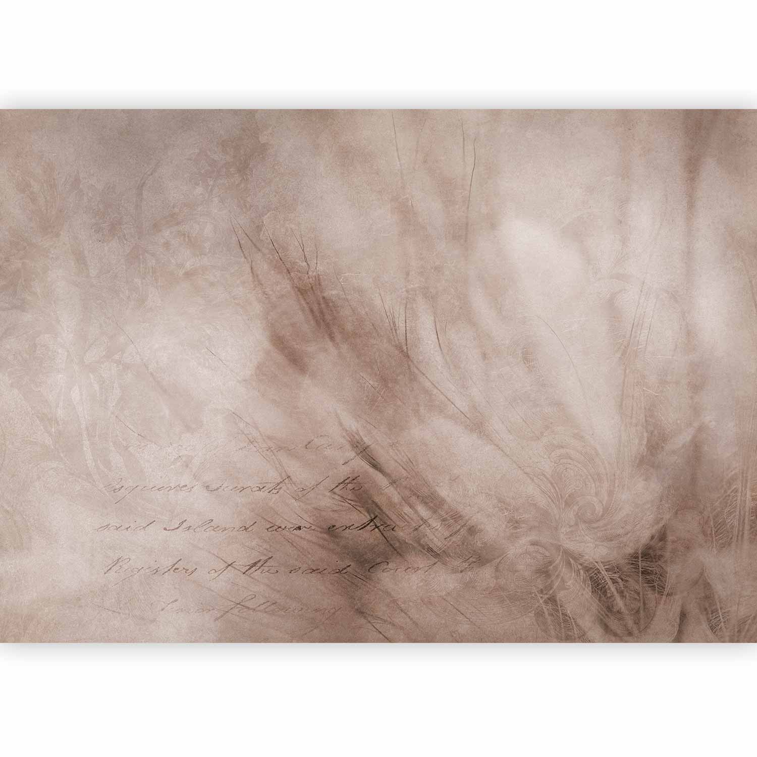 Wall Mural - Abstract Scandi Boho with Floral Letters