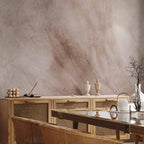 Abstract Scandi Boho Lettering Floral Wall Mural