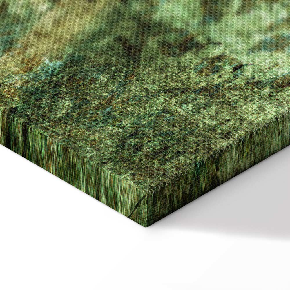 Green Leaf Pattern Nature Canvas Print