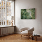 Green Leaf Pattern Nature Canvas Print