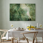 Green Leaf Pattern Nature Canvas Print