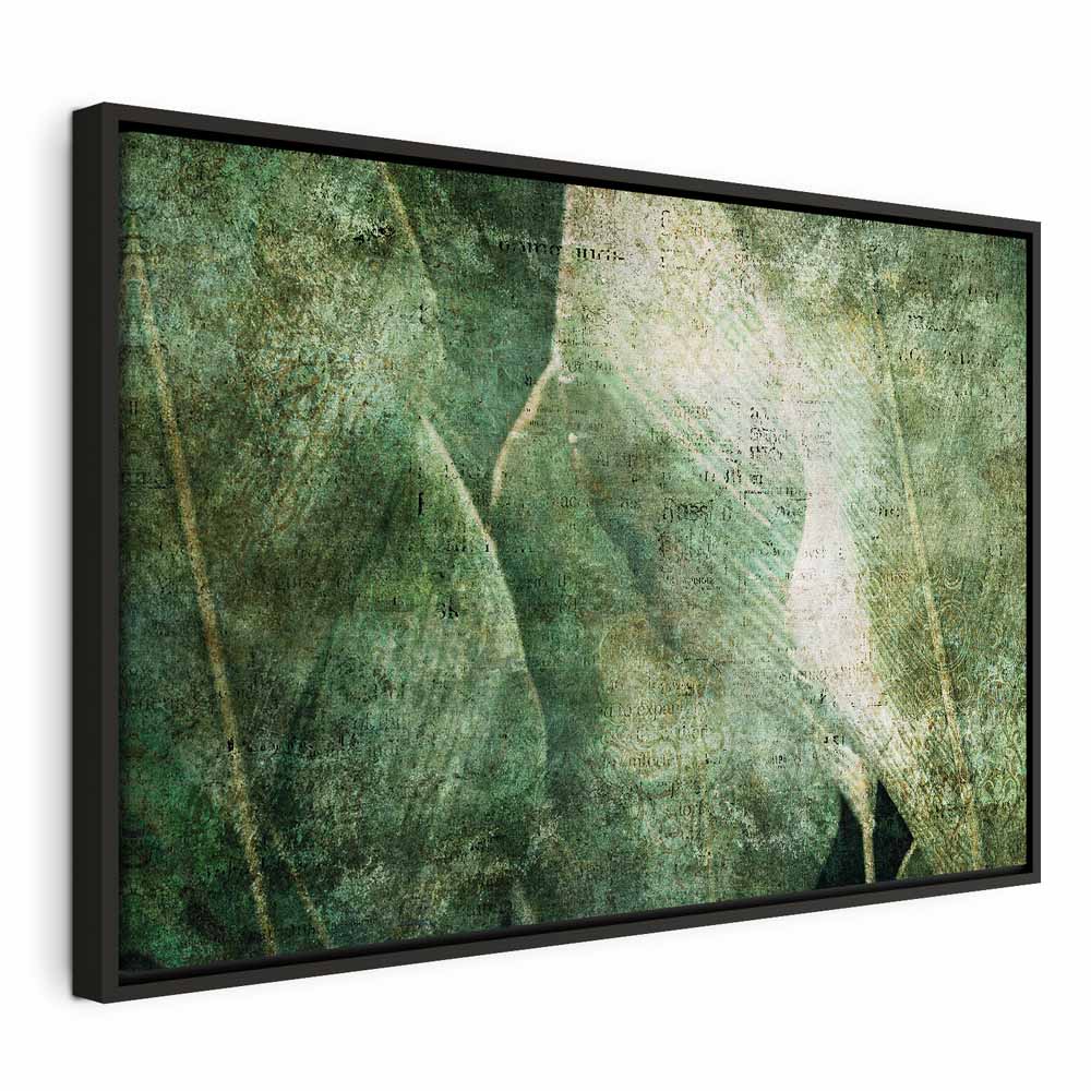 Green Leaf Pattern Nature Canvas Print
