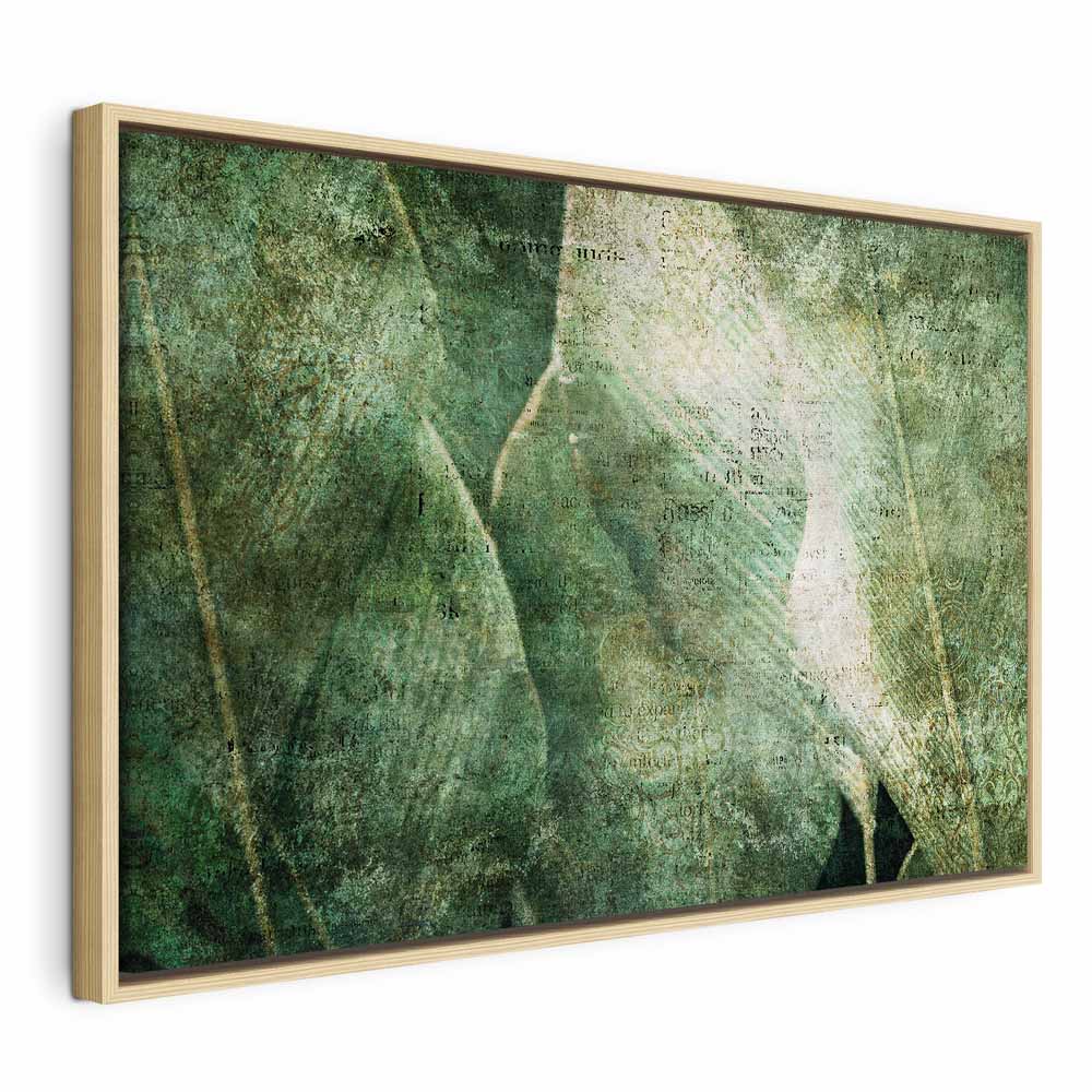 Green Leaf Pattern Nature Canvas Print
