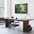 Green Leaf Pattern Nature Canvas Print