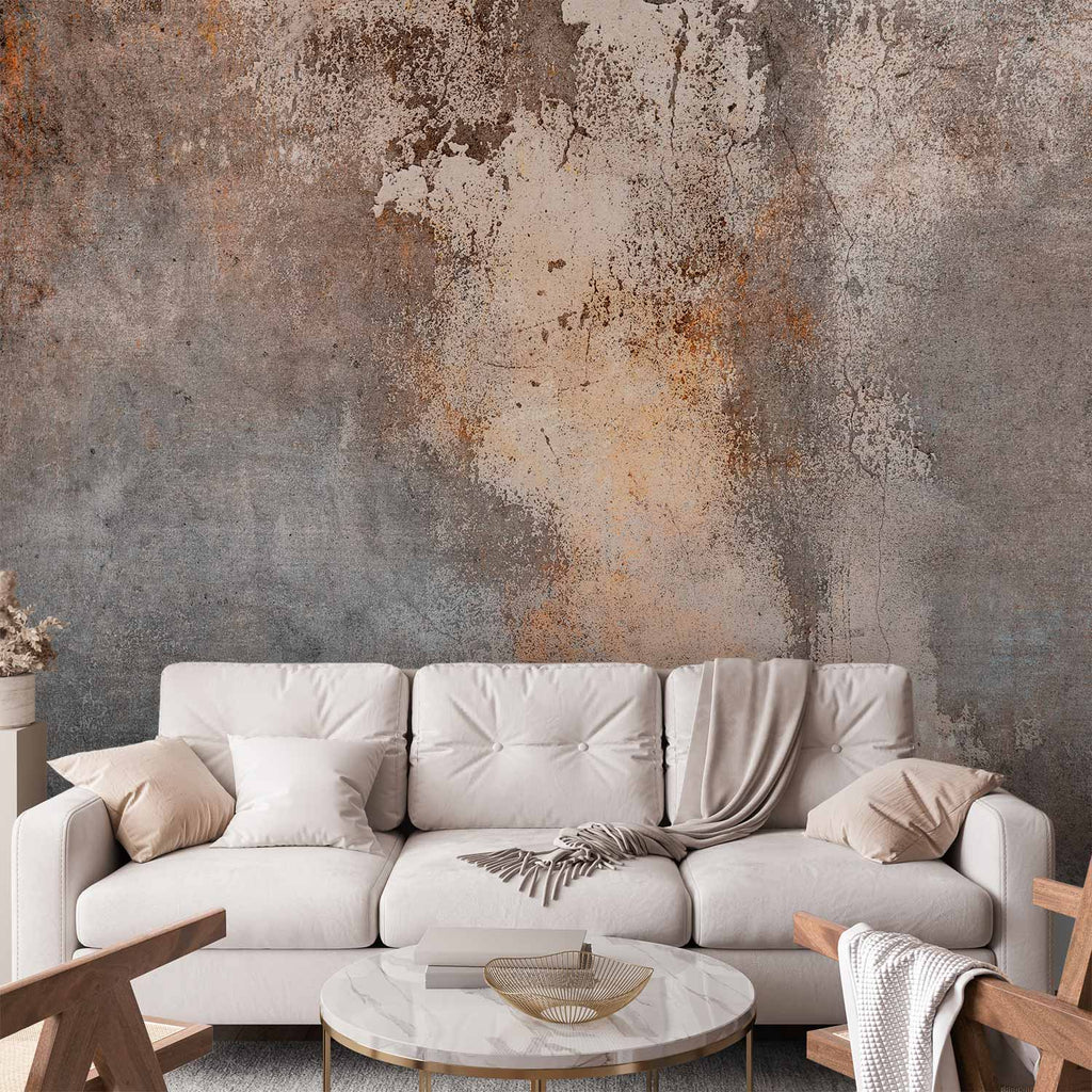 Rust Concrete Texture Industrial Wall Mural