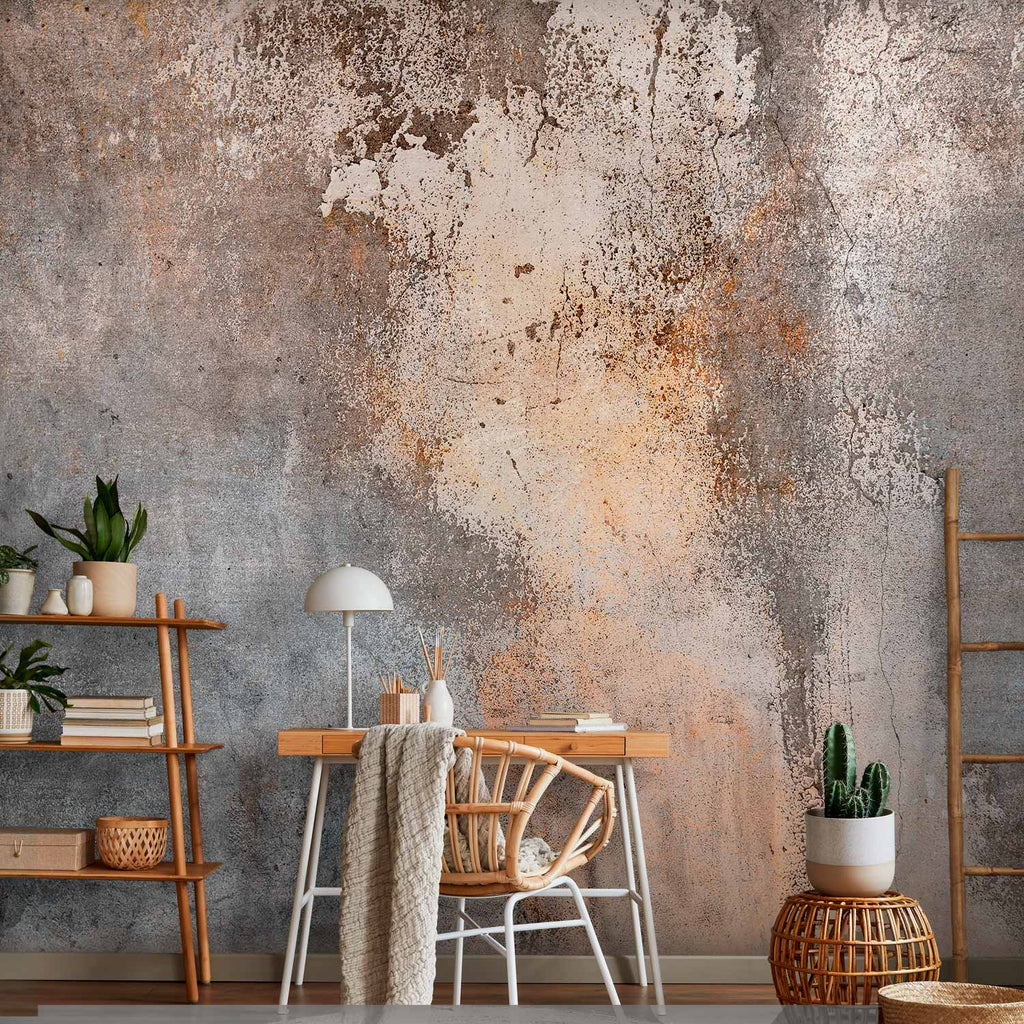 Rust Concrete Texture Industrial Wall Mural