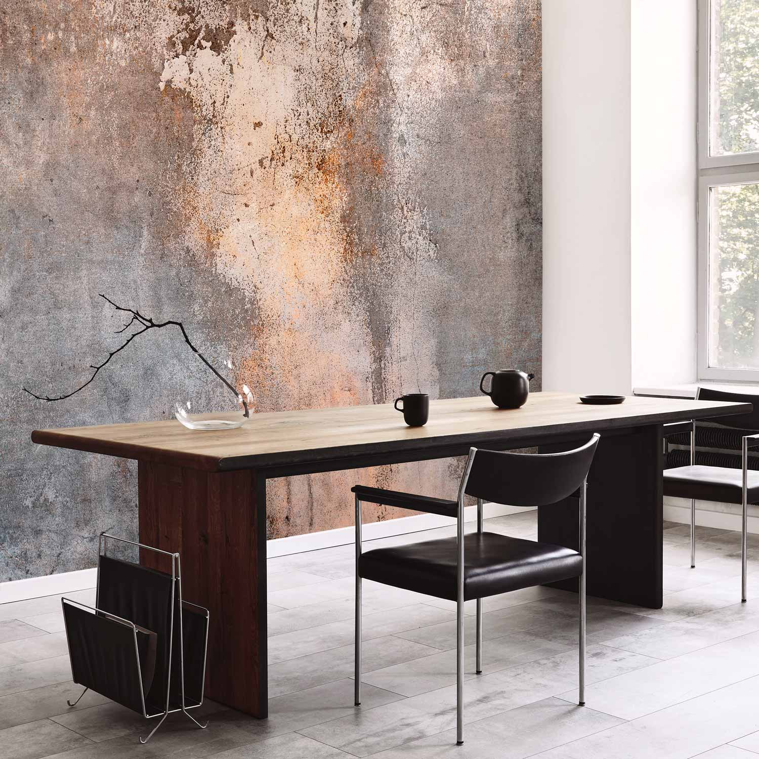 Rust Concrete Texture Industrial Wall Mural