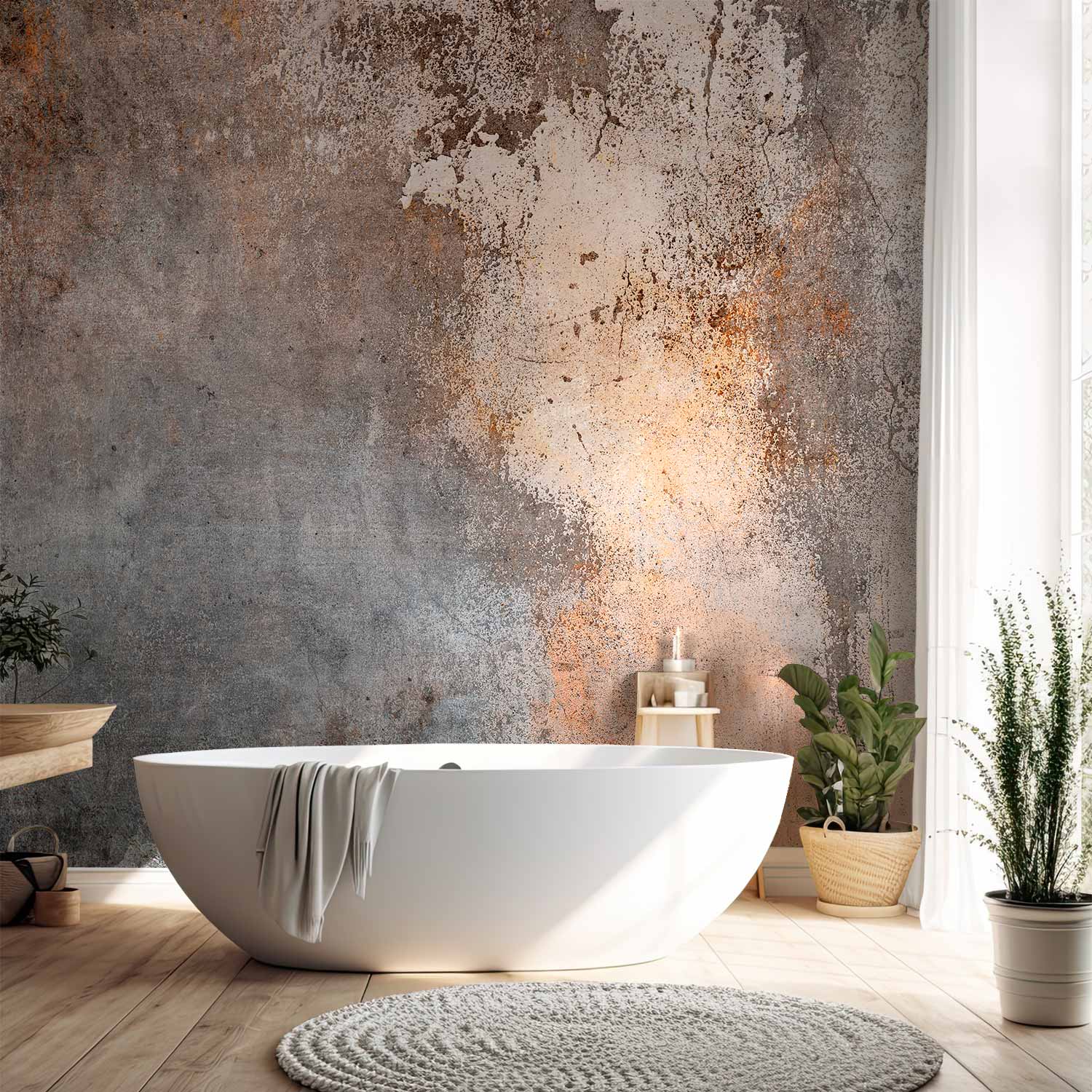 Rust Concrete Texture Industrial Wall Mural