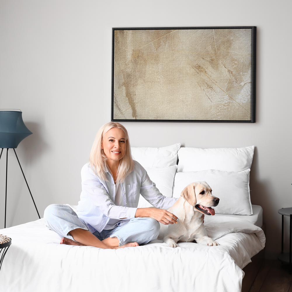 Abstract Texture Peaceful Wide Canvas Print