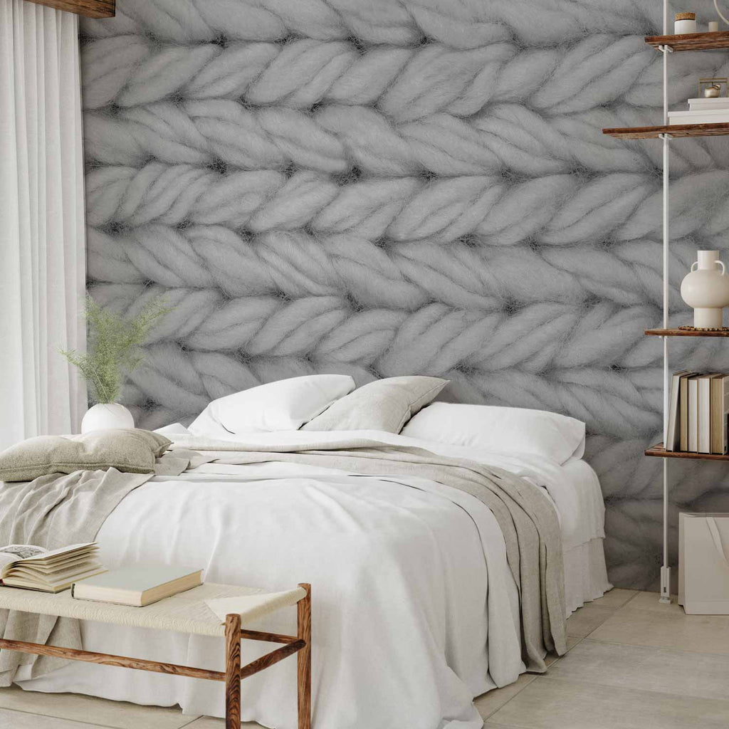 Real Wool Texture Wall Mural