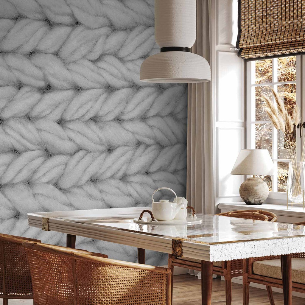 Real Wool Texture Wall Mural