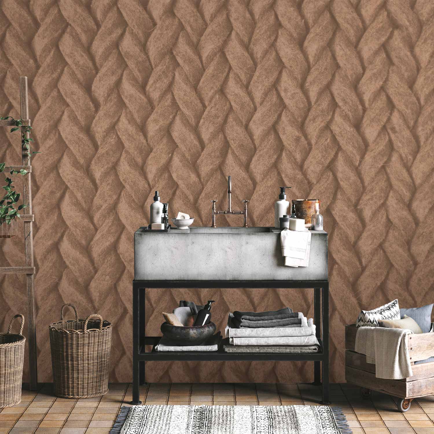 Braided Texture Pattern Wall Mural