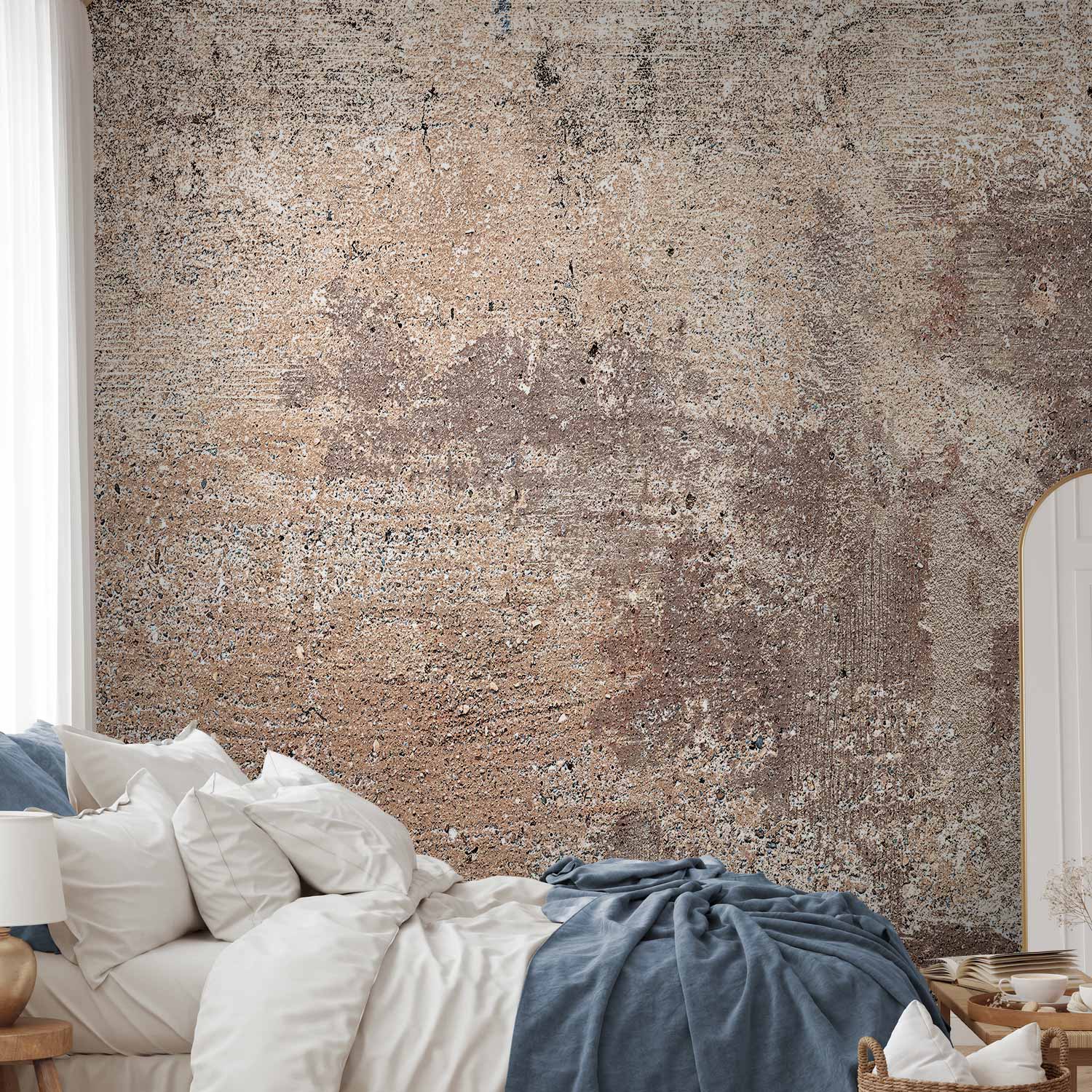 Typographic Texture Lost Story Wall Mural