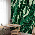 Emerald Marble Texture Abstract Wall Mural