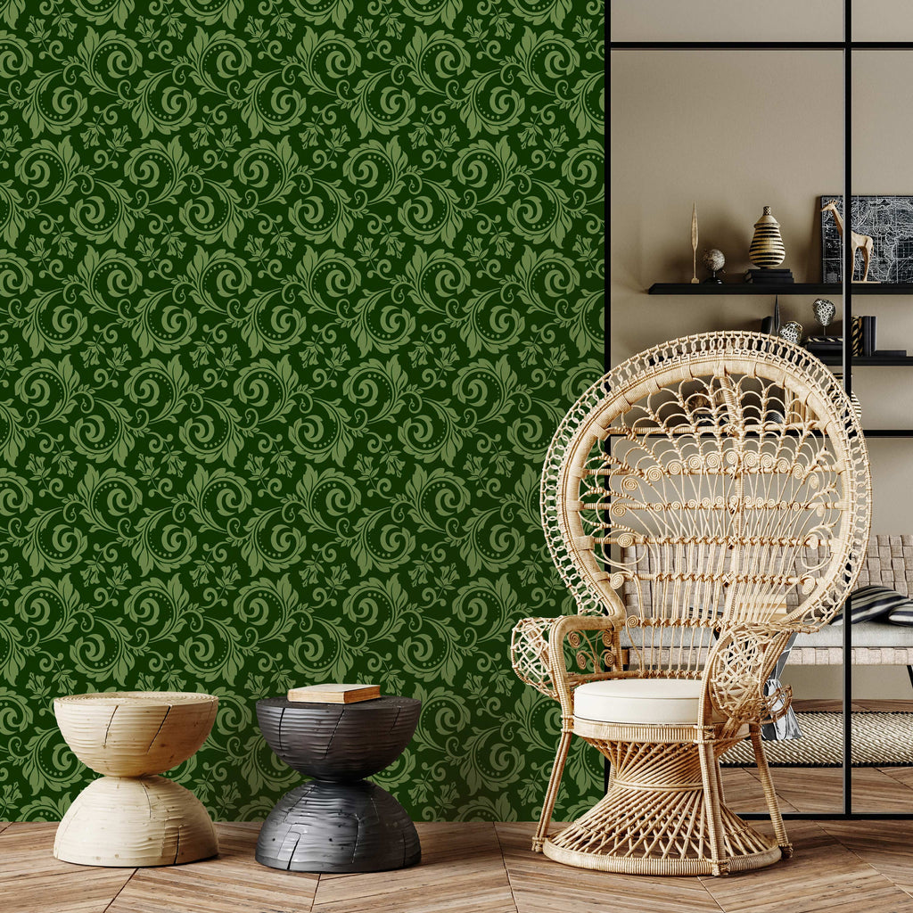 Wallpaper Evening Green 50x1000